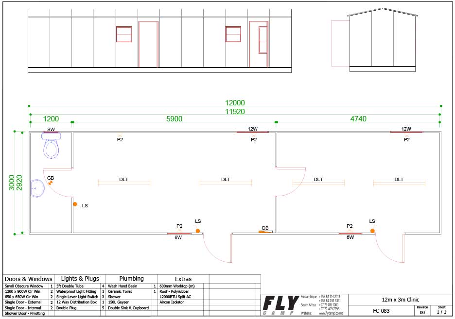 083 12m x 3m Clinic
