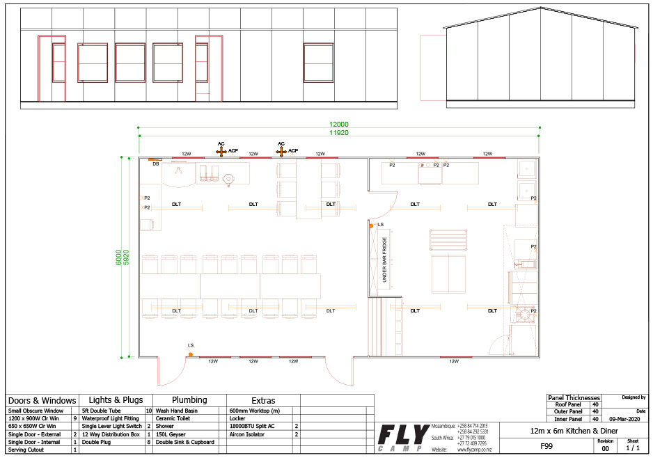 F99 12m x 6m Kiitchen Diner